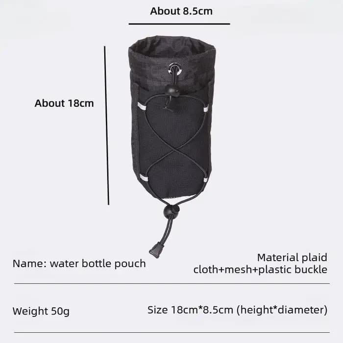 Sac de Rangement Multifonctionnel à Suspendre pour Bouteille d'Eau, Support Externe pour Sac à Dos d