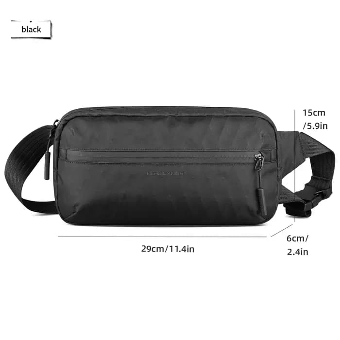 Heroic Knight Petit sac à bandoulière pour hommes léger imperméable x-pau tissu poitrine sac