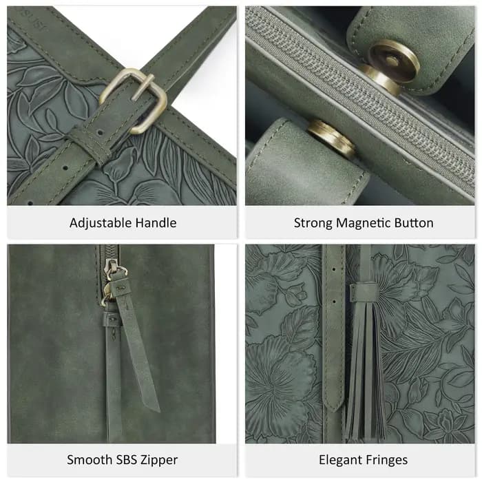 ECOSUSI Sac fourre-tout pour ordinateur portable jusqu'à 15,6 pouces pour femme Sacs à main de bureau grande capacité avec 3 compartiments à couches