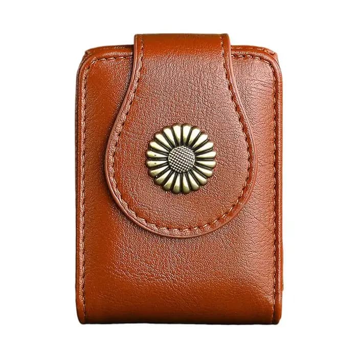 Mini trousse à cosmétiques avec miroir en cuir PU, petite pochette de maquillage de voyage, pochette