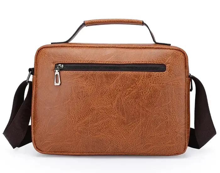 Sac à bandoulière décontracté en cuir pour hommes