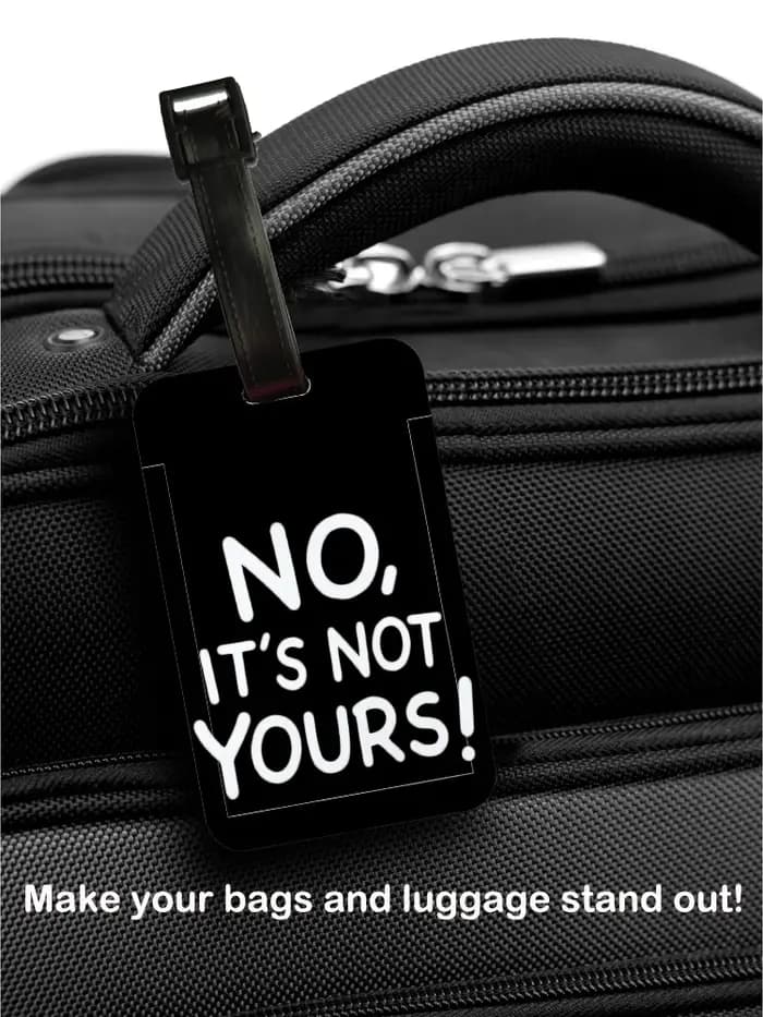 Étiquette de bagage « non