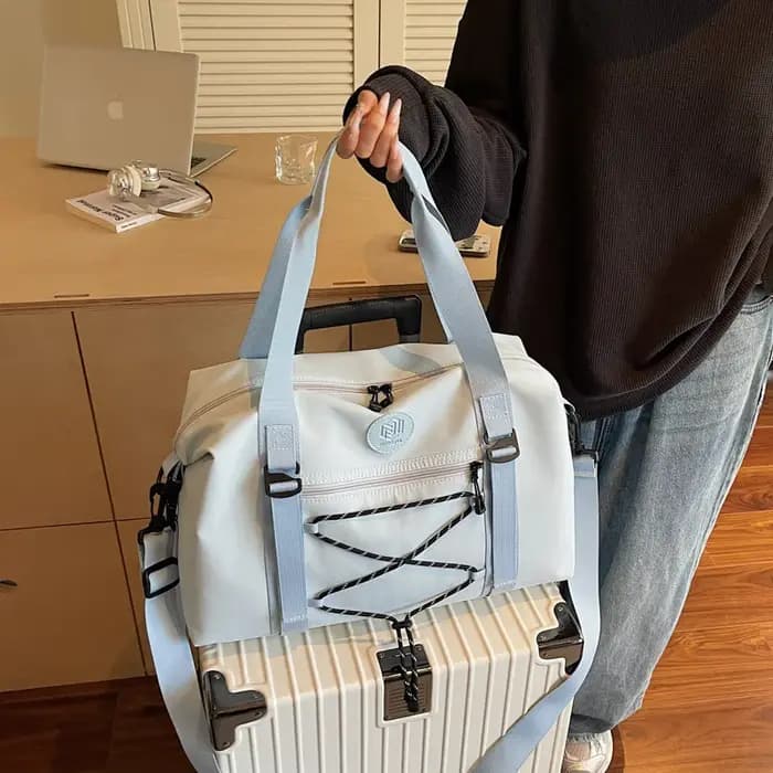 Sac de voyage coréen tendance avec cordon de serrage