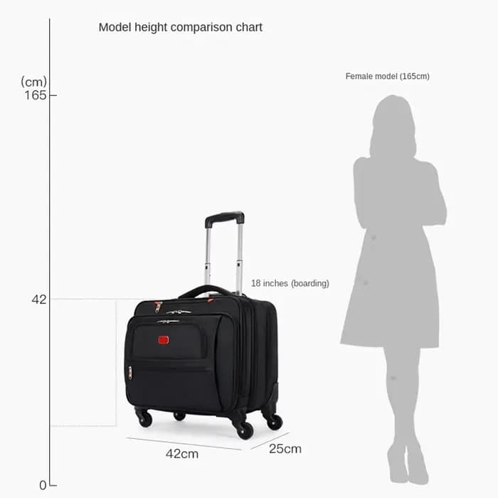 Valise de voyage multifonction en tissu Oxford