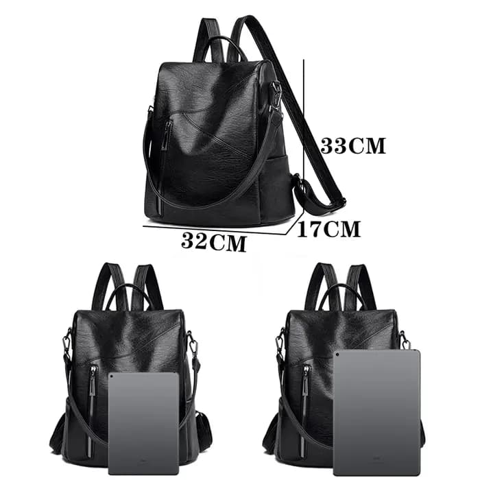 Vintage Anti-vol femme sacs à bandoulière femmes sacs à Dos en cuir souple Sac A Dos décontracté voy