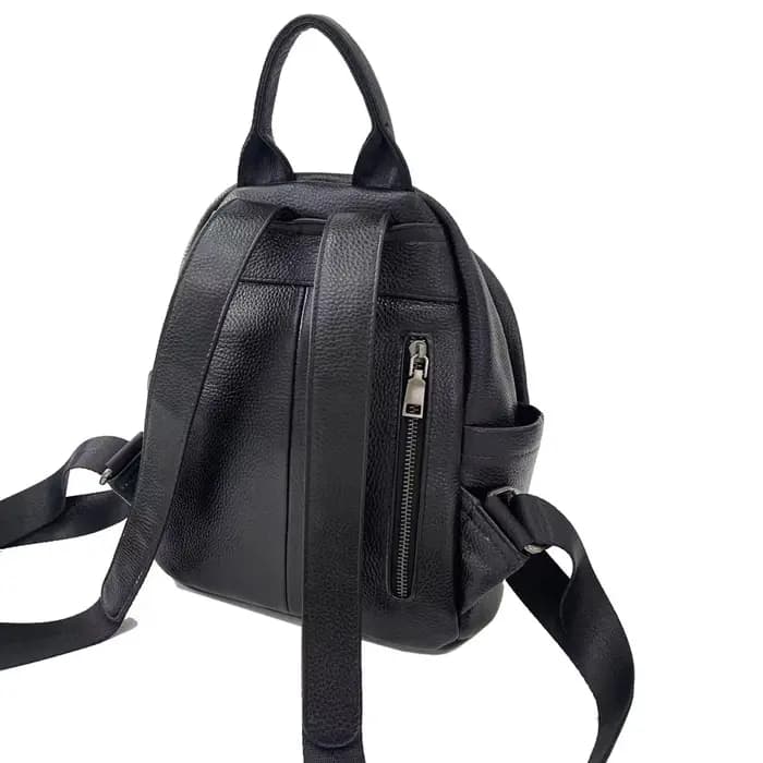 Sac à dos en cuir de vache véritable antivol pour femme