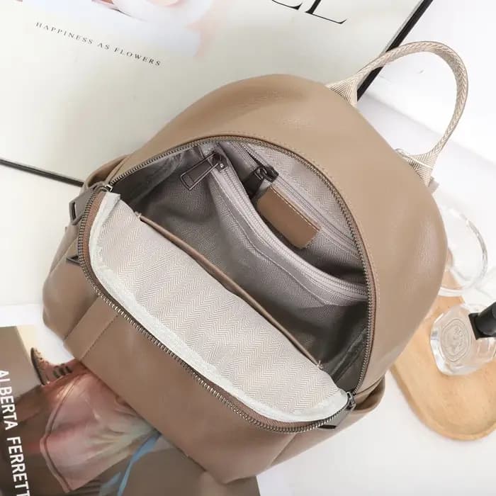 Sac à dos en cuir véritable pour femmes