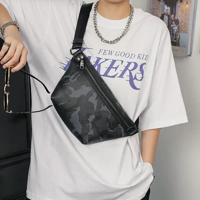 Nouveaux sacs banane de Camouflage pour hommes Version coréenne sac de taille petits sacs de poitrin