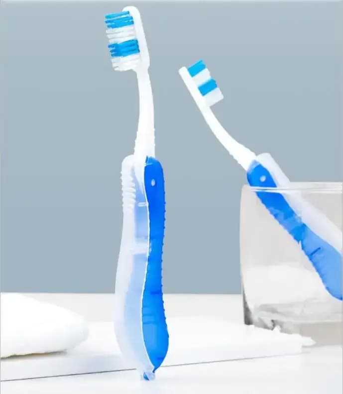 Hygiène buccale Portable jetable pliable voyage Camping brosse à dents randonnée brosse à dents outi