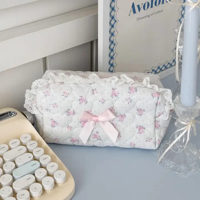 Petite trousse de maquillage et de rangement de voyage pour femmes et filles