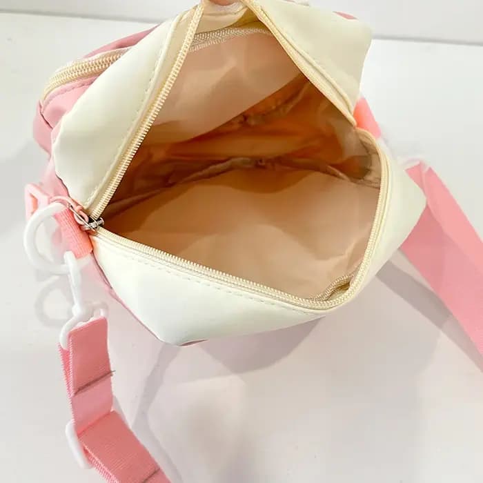 Sac pour femmes petit sac carré nouvelle fille douce et mignonne Kawaii Ulzzang Ita sac couleur contrastée Ins sac à bandoulière