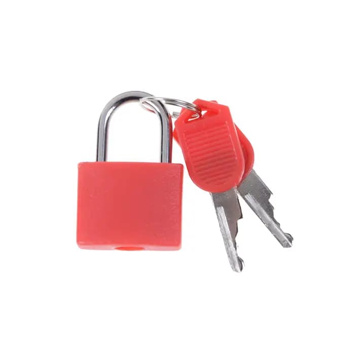 Nouveau 6 couleurs petit Mini cadenas en acier solide voyage petite valise serrure antivol avec 2 clés