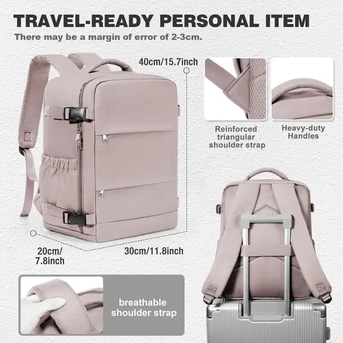 Sac à dos de voyage Ryanair 40x30x20, sac à dos sous vide, sac de cabine WizAir pour les déplacement