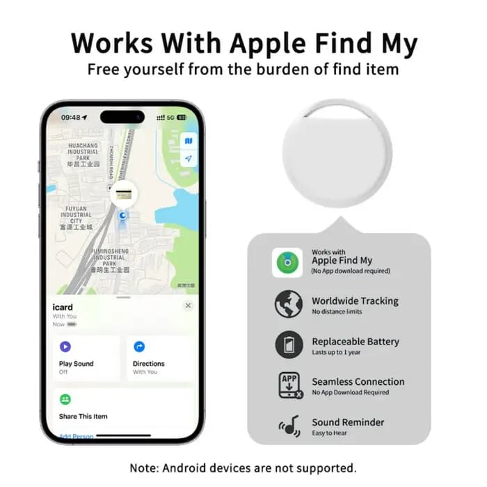 Étiquette GPS Smart Air Bluetooth