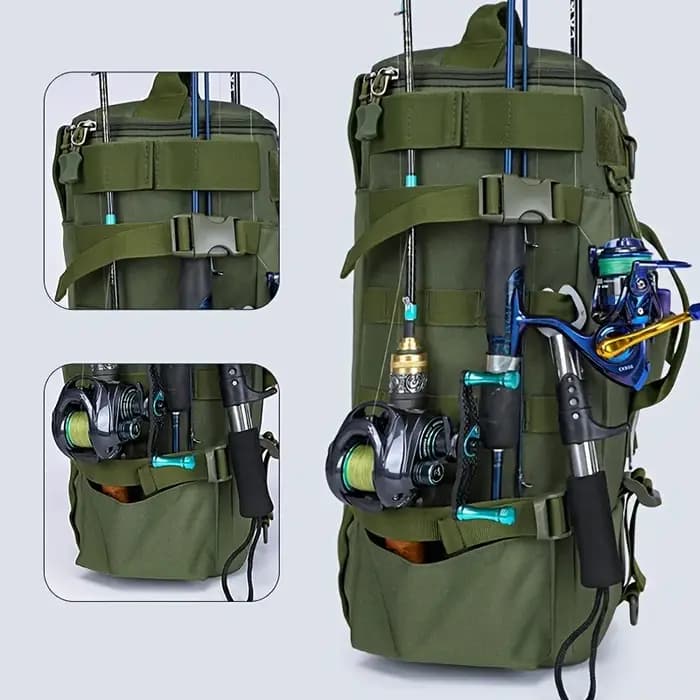 Ce sac à dos de pêche multifonctionnel pour l'extérieur peut également servir de sac de pique-nique de voyage