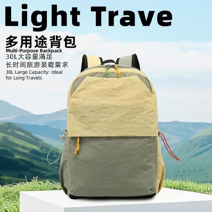 Sac à dos de randonnée et de camping léger en nylon pour femmes et hommes