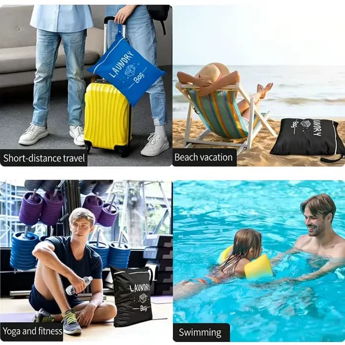 Nouveaux sacs à linge de voyage avec fermeture éclair