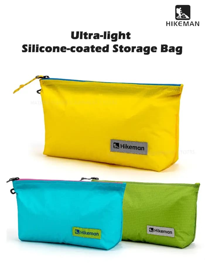 HIKEMAN 15D sac de rangement de voyage Ultra léger randonnée en plein air Camping revêtement en silicone sac