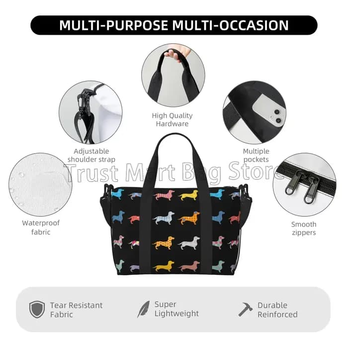 Sac de sport personnalisé durable unisexe