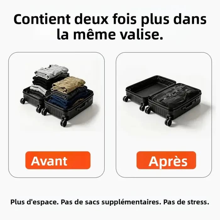 Sacs sous vide, accessoires de voyage, organiseurs de compression, cubes de rangement, sac de voyage étanche pour vêtements et bagages