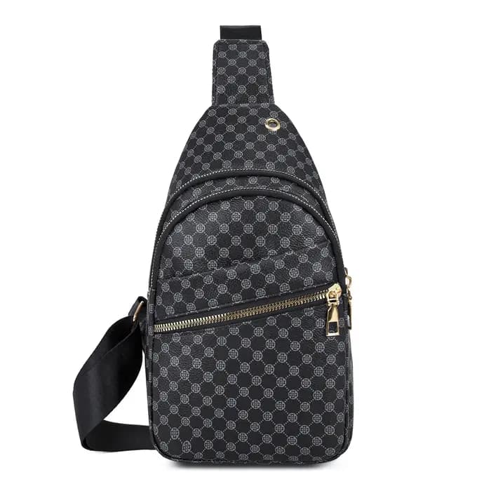 Sac de poitrine de voyage urbain pour hommes, Design tendance en cuir PU, sac à bandoulière pour tél