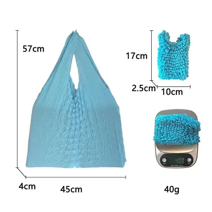 Sac de Rangement Plissé Magique à 6 000 Bulles
