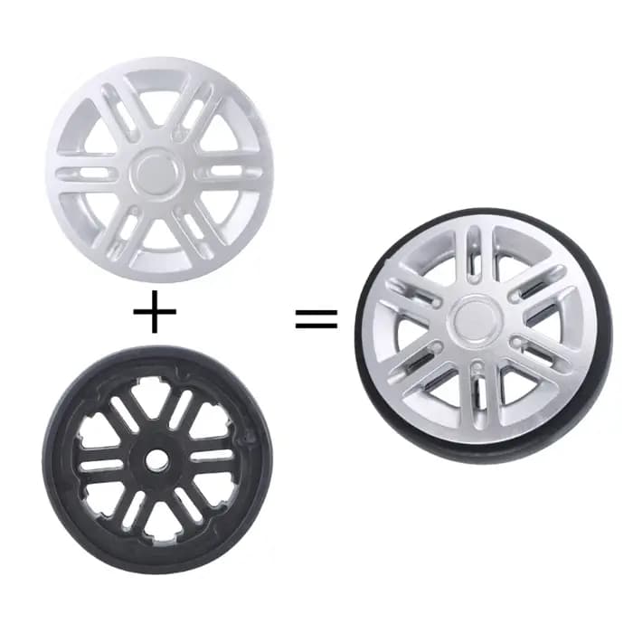 Roues remplacement bagages 60mm