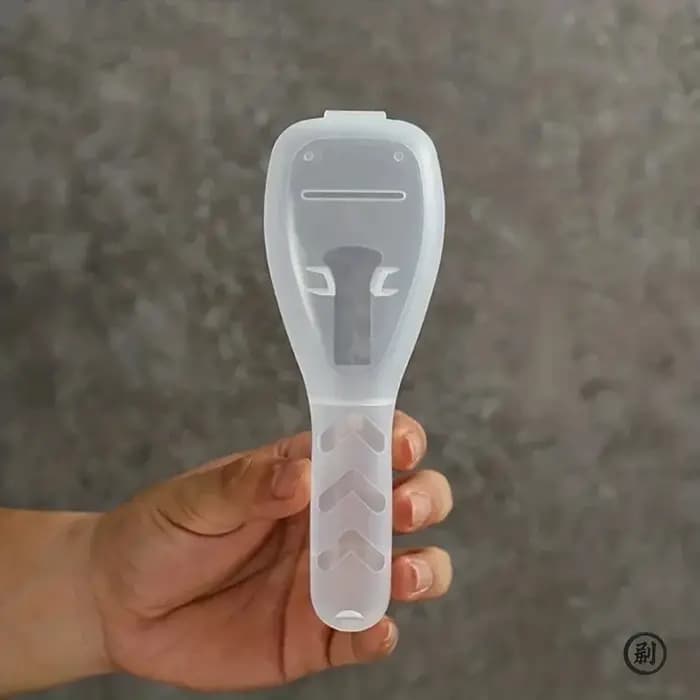 Boîte de rangement de rasoir de voyage transparente