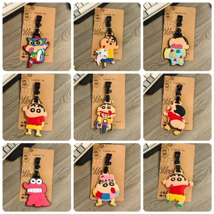 Étiquettes de bagage Anime Crayon Shin-chan