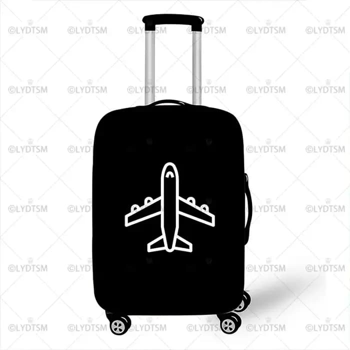 Juste de bagage imprimée carte et avion