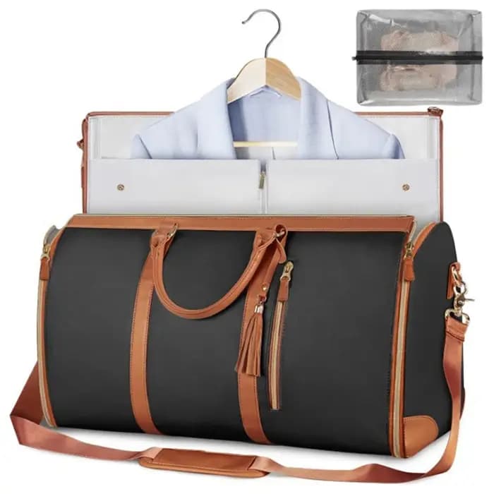 Sac de voyage pour bagages Extra Large, bagage pliable à main en cuir étanche, sac de Fitness en ple