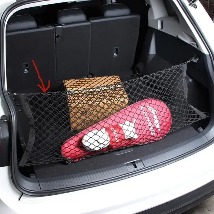 Support en maille universel pour coffre de voiture
