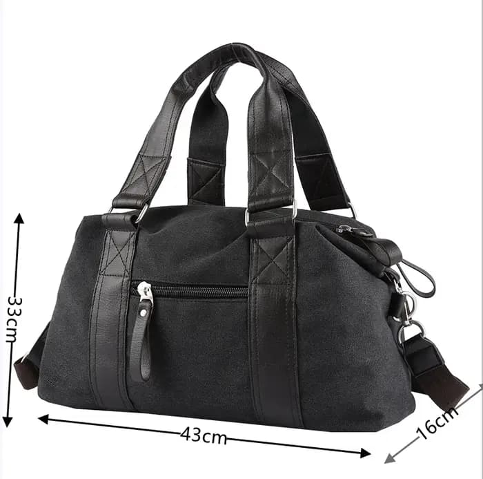 Sac de voyage fourre-tout en toile de grande capacité pour hommes, bagages initiés, sac à bandoulièr