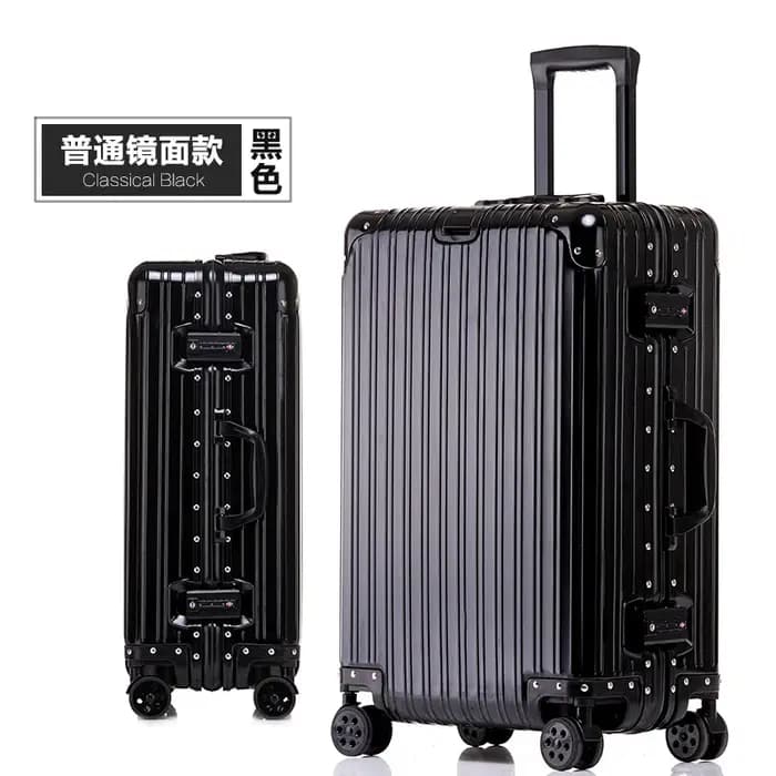 100% valise en aluminium bagage en métal 20 "22" 28 "30 pouces valise bagage de voyage bagage à main