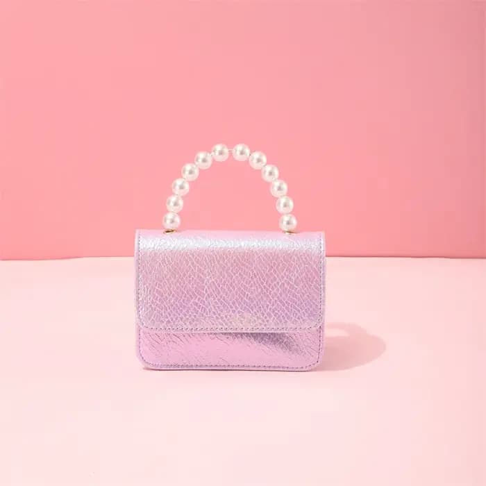 Sac à main avec chaîne de perles pour femmes, Mini Style parfum, Ultra-léger, matériau PU, couleur M