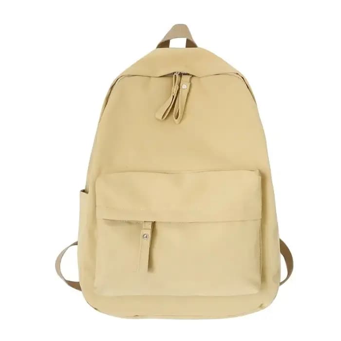 Sac à dos noir solide, sac d'école Oxford étanche