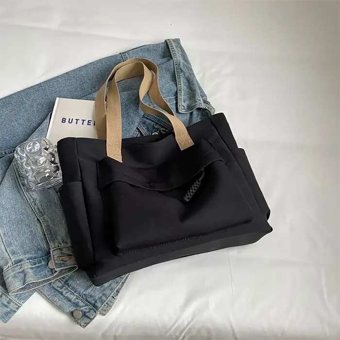 Sac fourre-tout en nylon avec plusieurs poches