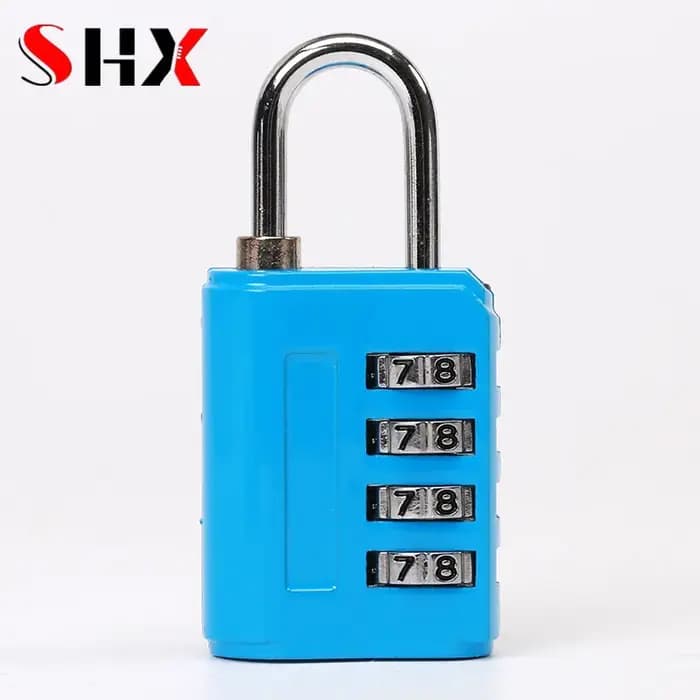 Cadenas à combinaison à code à 4 chiffres en alliage d'aluminium pour valise de voyage