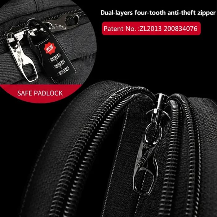 Tigernu étanche Anti-vol 15.6 pouces sac à dos pour ordinateur portable hommes mince école sac à dos
