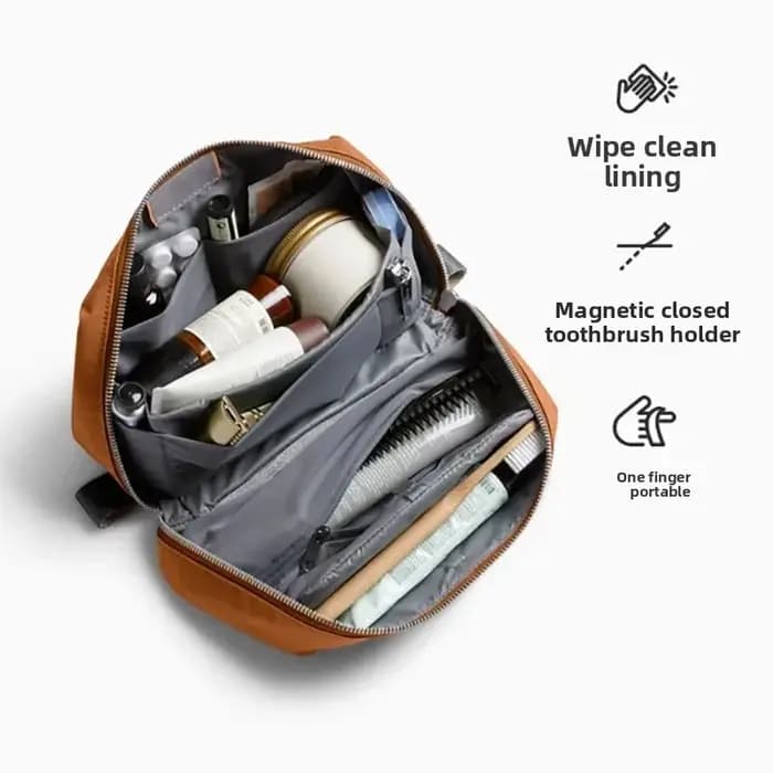 Sac de toilette de voyage pour homme 2025 – Grande capacité, portable, idéal pour les voyages d'affa