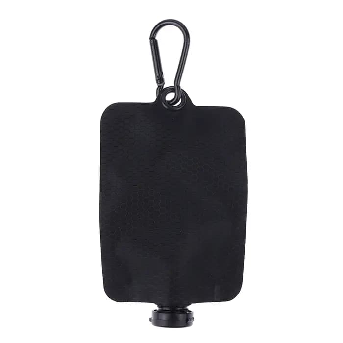 ♥ Pochette pour liquide pliable – Récipient de voyage réutilisable de gros calibre pour articles de toilette, liquides et utilisation en extérieur