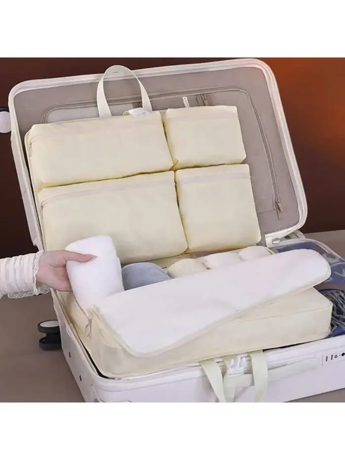 Sac de Voyage Essentiel Multi-Compartiments – Organisateur de Valise Suspendu pour Sous-vêtements et Chaussettes