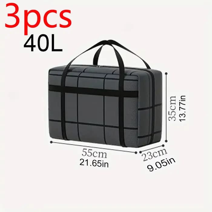 3/1 pièces énormes sacs mobiles durables 180L 40L 90L grand sac de rangement robuste sac à dos de voyage sangle poignées solides fermetures éclair grands fourre-tout