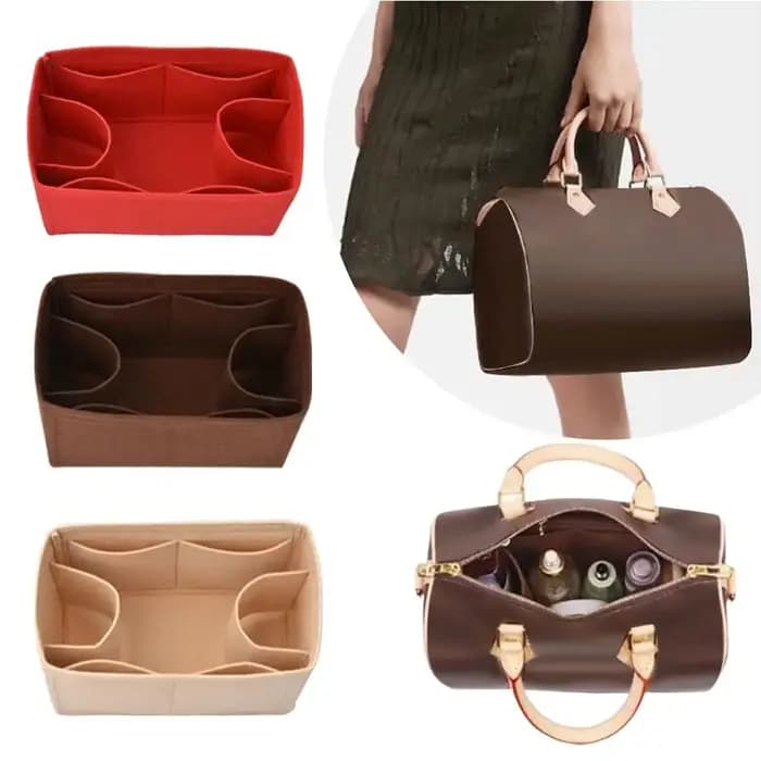 Nouveau organisateur de sac à main en feutre pour LV Speedy25/30/35/sac pour femme sac de rangement de grande capacité