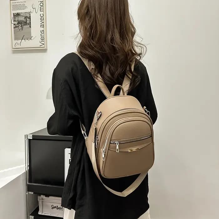Sac à dos multifonctionnel en cuir de haute qualité pour femmes