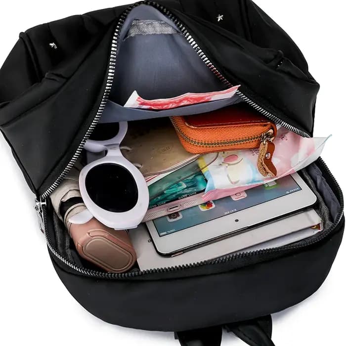 Sac à Dos en Nylon Décontracté avec Sangle Réglable