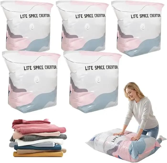Sacs de rangement sous vide Cube sans pompe 70×50×30cm