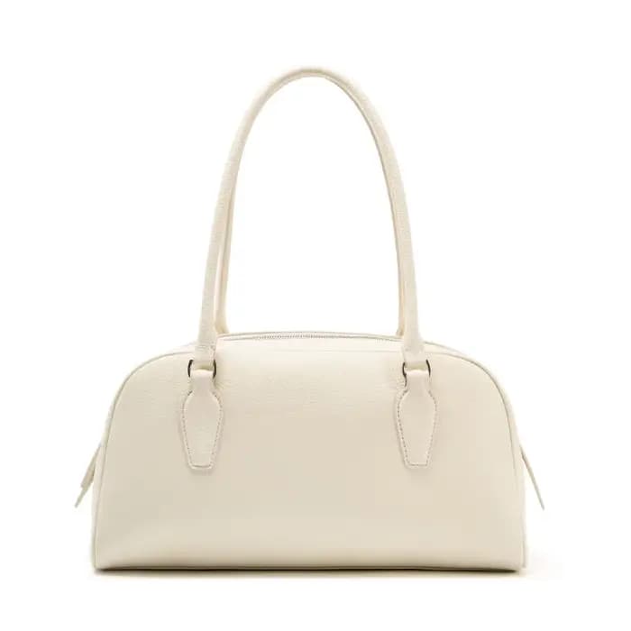 Sac bowling East-West pour femme en cuir véritable vintage