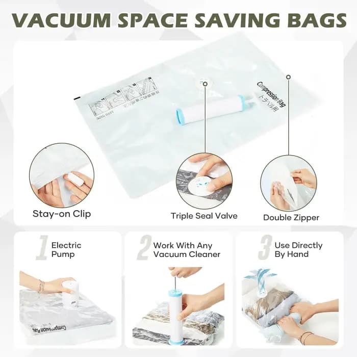 Sac de rangement sous vide