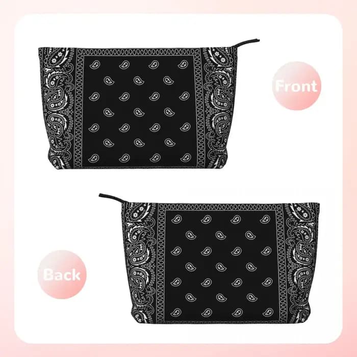 Sac cosmétique personnalisé de style ethnique bohème